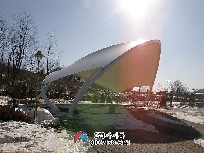 야외무대 그늘막 설치